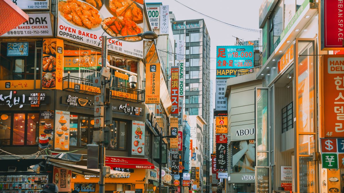 Myeongdong bevásárlóutca