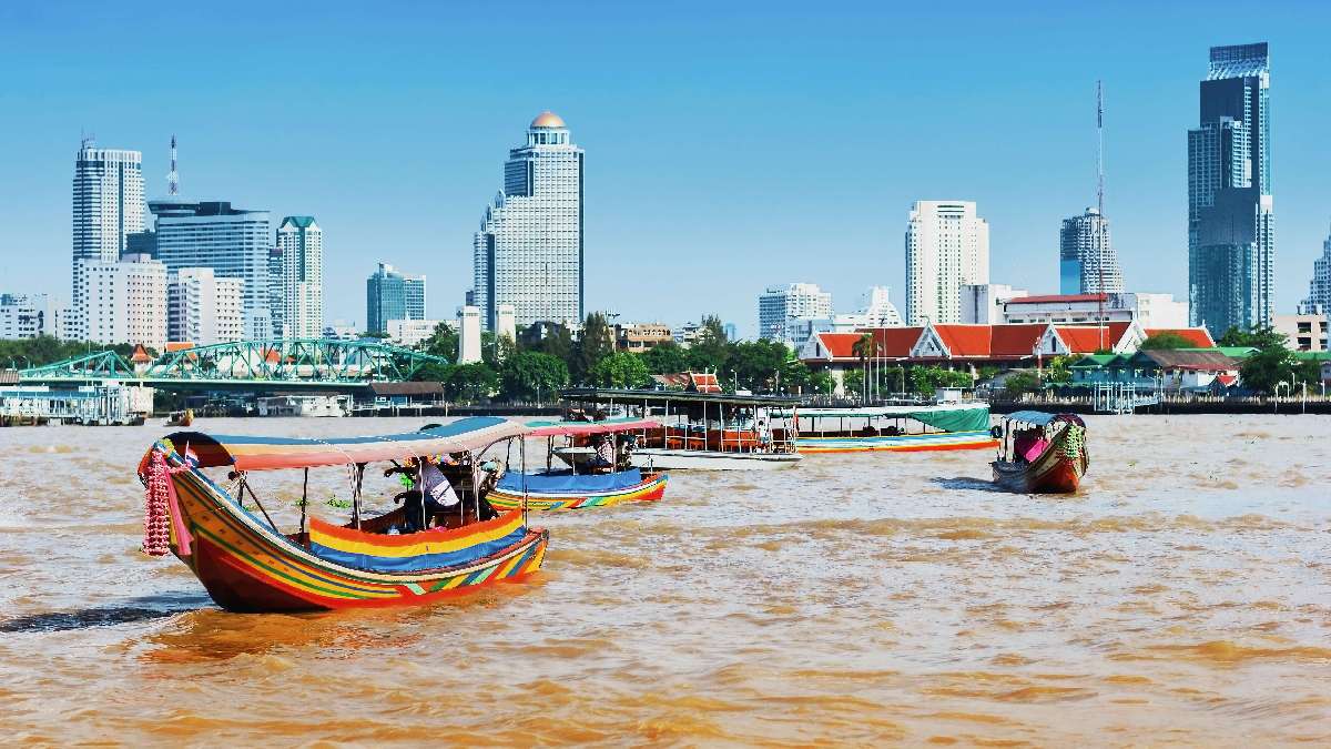 Bangkok - Chao Praya folyó 